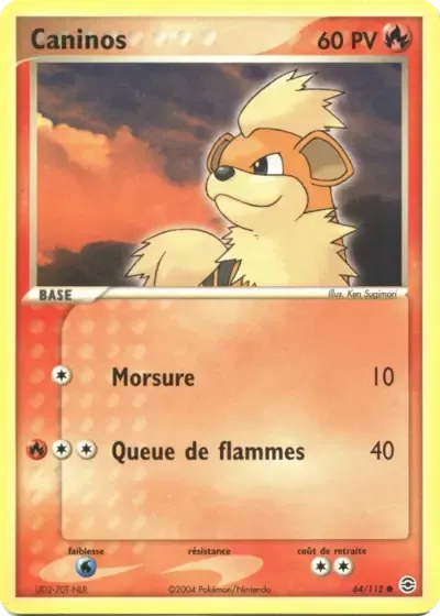 Caninos - Rouge Feu & Vert Feuille - 064/112