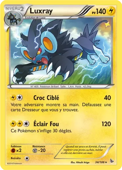 Luxray - Étincelles - 034/106