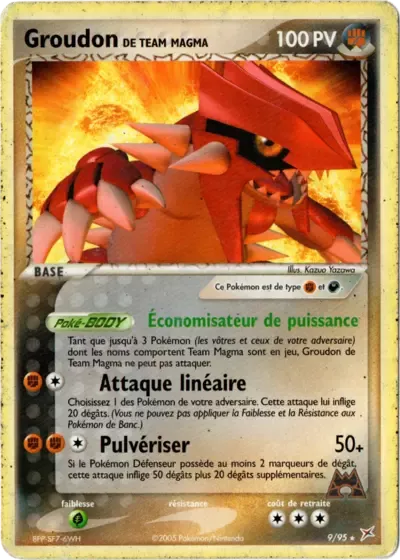 Groudon de Team Magma - Team Magma vs Team Aqua - 009/095