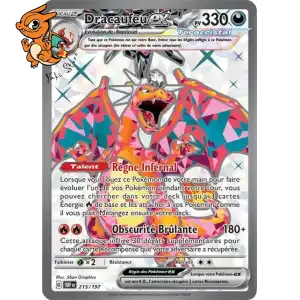 Dracaufeu ex - Flammes Obsidiennes - 215/197