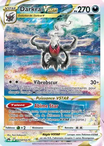 Darkrai VSTAR - Zénith Suprême - GG50/159