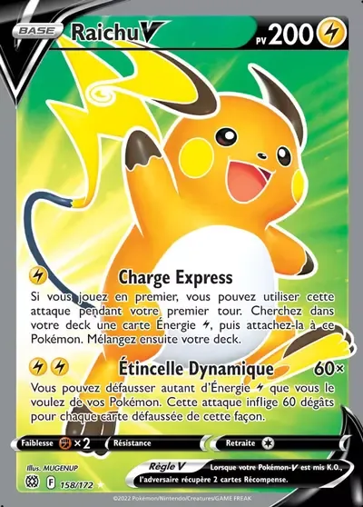 Raichu V - Stars Étincelantes - 158/172