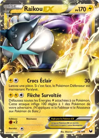 Raikou EX - Explorateurs Obscurs - 038/108