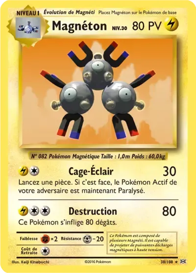 Magnéton - XY Évolutions - 038/108