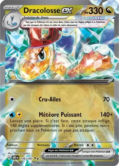 Dracolosse ex - Flammes Obsidiennes - 159/197