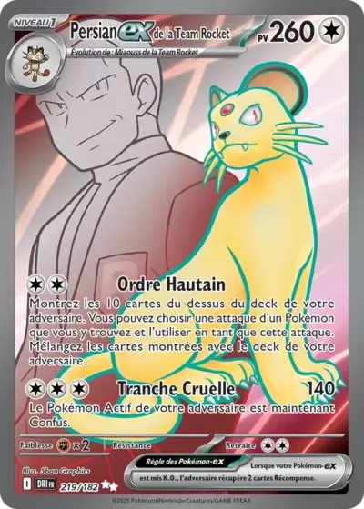 Persian ex de la Team Rocket - Rivalités Destinées - 219/182