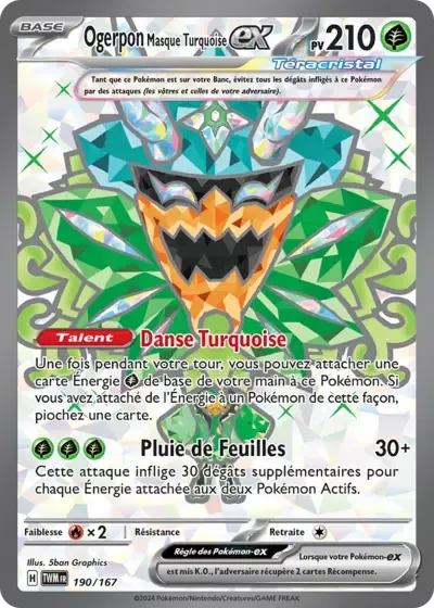 Ogerpon Masque Turquoise ex - Mascarade Crépusculaire - 190/167