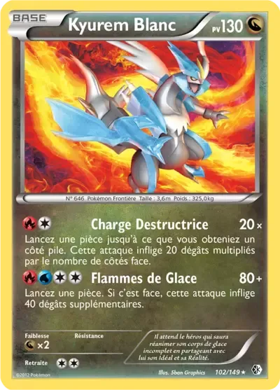 Kyurem Blanc - Frontières Franchies - 102/149