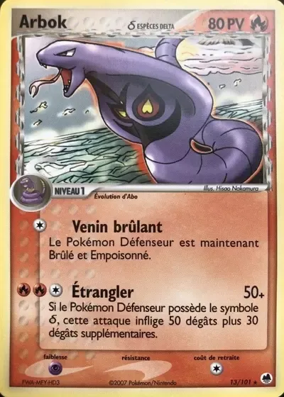 Arbok δ Espèces Delta - Île des Dragons - 013/101