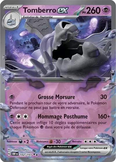 Tomberro ex - Flammes Obsidiennes - 102/197