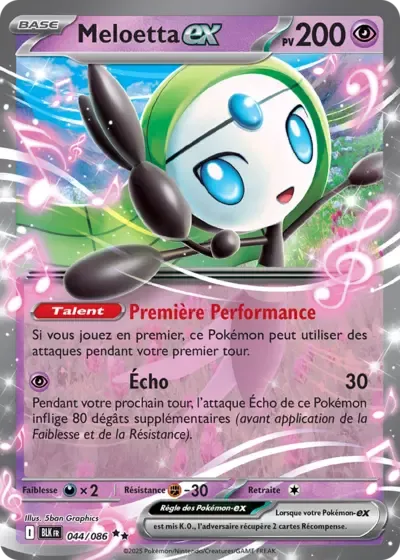 Meloetta ex - Foudre Noire - 044/086