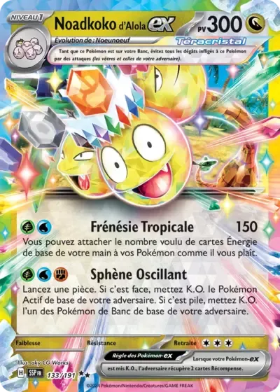 Noadkoko d'Alola ex - Étincelles Déferlantes - 133/191