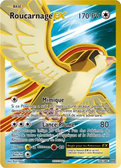 Roucarnage EX - XY Évolutions - 104/108