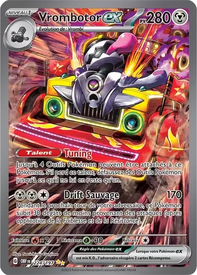 Vrombotor ex - Flammes Obsidiennes - 224/197