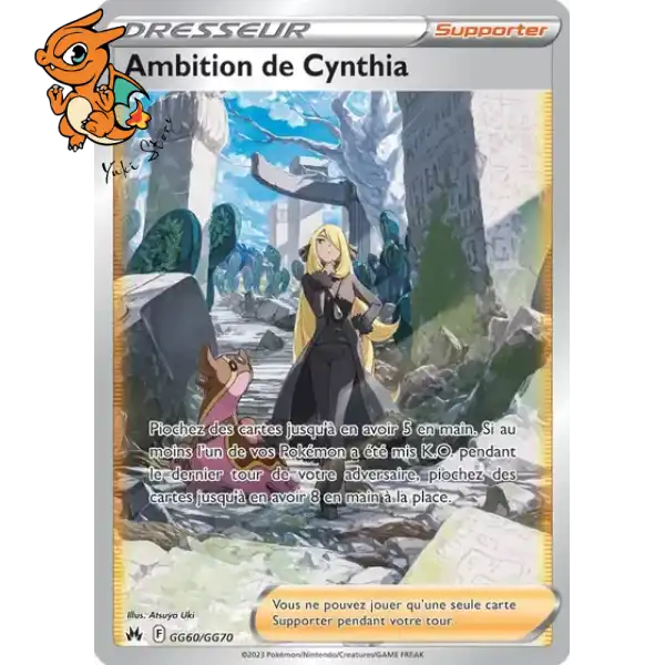 cynthia ambition pokemon card price BGS 8.5 clear acrylic holder that perfectly accentuates the stunning visual design and character artwork Cynthia's Ambition 169/172 Brilliant Stars