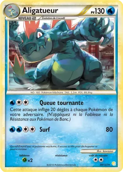 Aligatueur - HeartGold & SoulSilver - 020/123