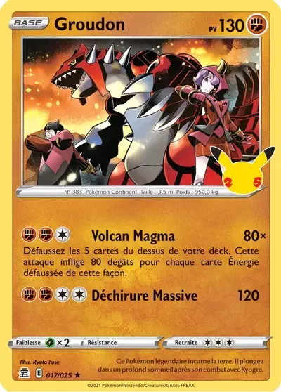 Groudon - Célébrations - 017/025