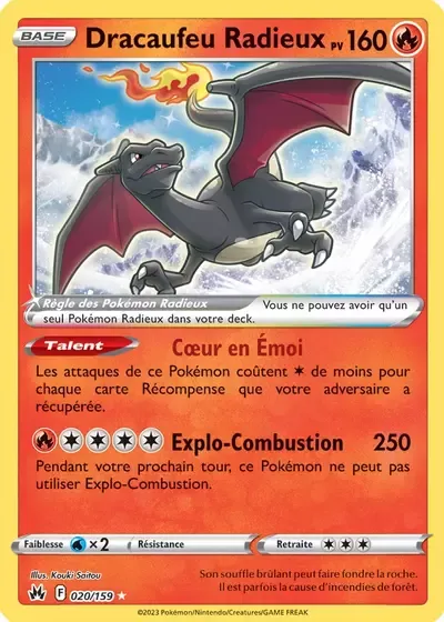 Dracaufeu Radieux - Zénith Suprême - 020/159