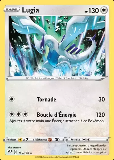 Lugia - Ténèbres Embrasées - 140/189