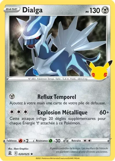 Dialga - Célébrations - 020/025
