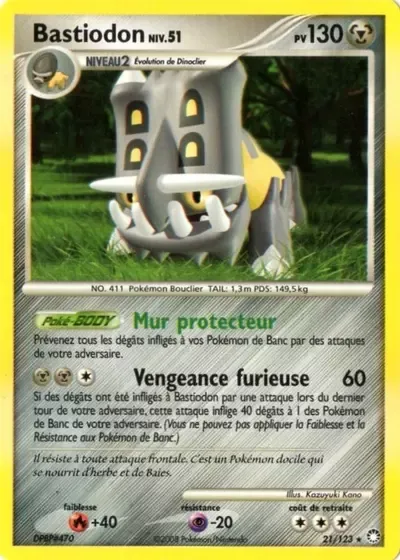 Bastiodon Lv.51 - Trésors Mystérieux - 021/123