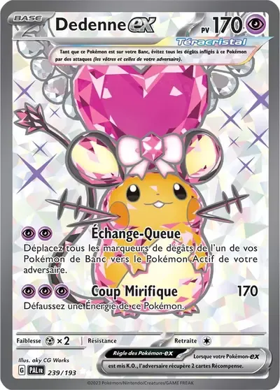 Dedenne ex - Évolutions à Paldéa - 239/193