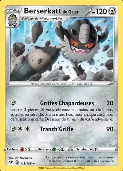 Berserkatt de Galar - Voltage Éclatant - 113/185