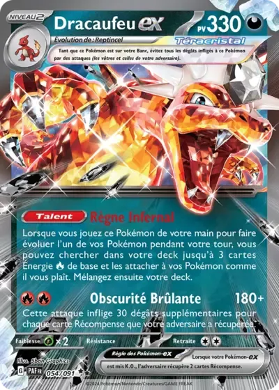 Dracaufeu ex - Destinées de Paldea - 054/091