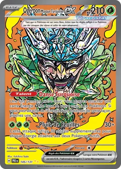 Ogerpon Masque Turquoise ex - Évolutions Prismatiques - 145/131