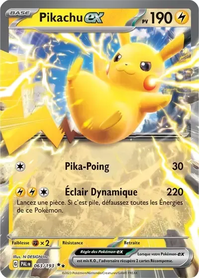 Pikachu ex - Évolutions à Paldéa - 063/193
