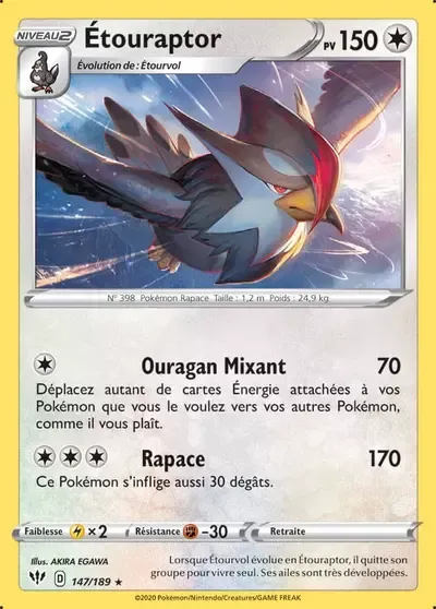 Étouraptor - Ténèbres Embrasées - 147/189