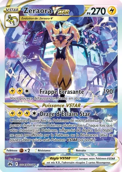 Zeraora VSTAR - Zénith Suprême - GG43/159