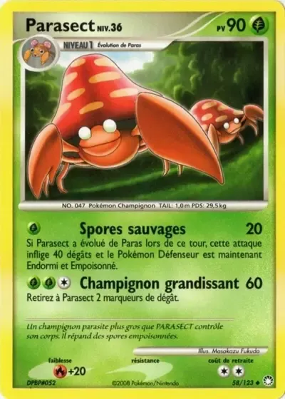 Parasect Lv.36 - Trésors Mystérieux - 058/123