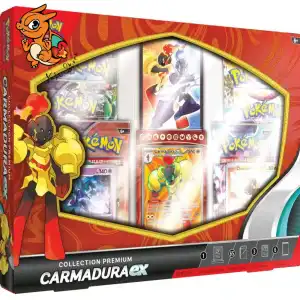 Pokémon : Coffret Premium Carmadura Ex 6 boosters Version française