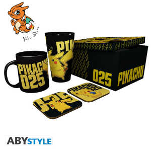 POKEMON - Pck Verre XXL+Mug+2 Coasters "Phosphorescent" *