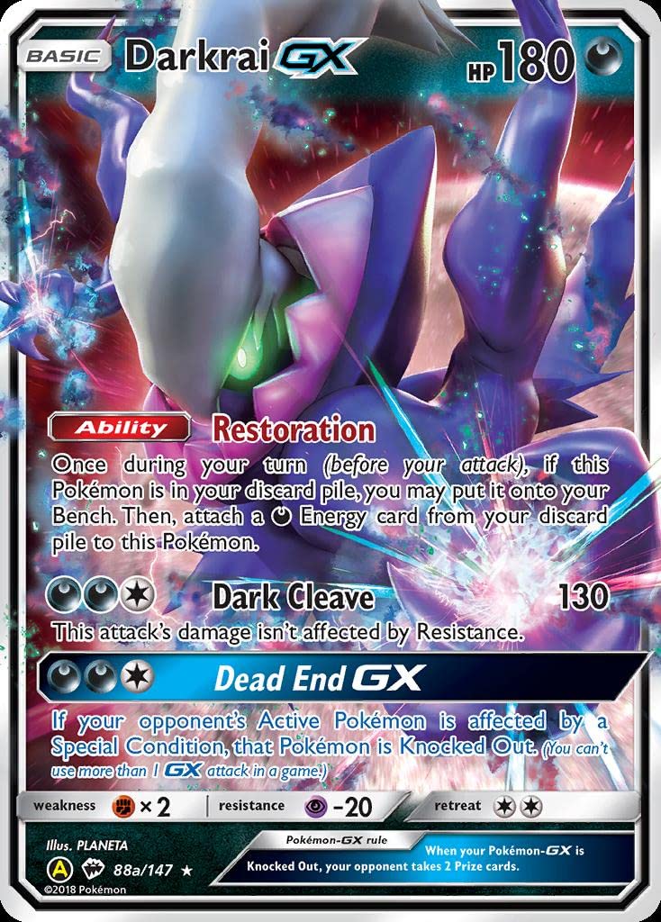 Darkrai GX - Ombres Ardentes - 88a/147