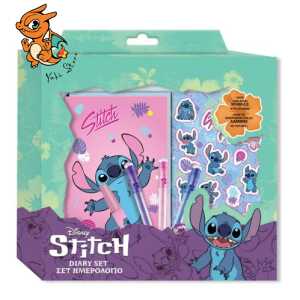 STITCH - Gift Set Notebook + Stickers + Stylo bille