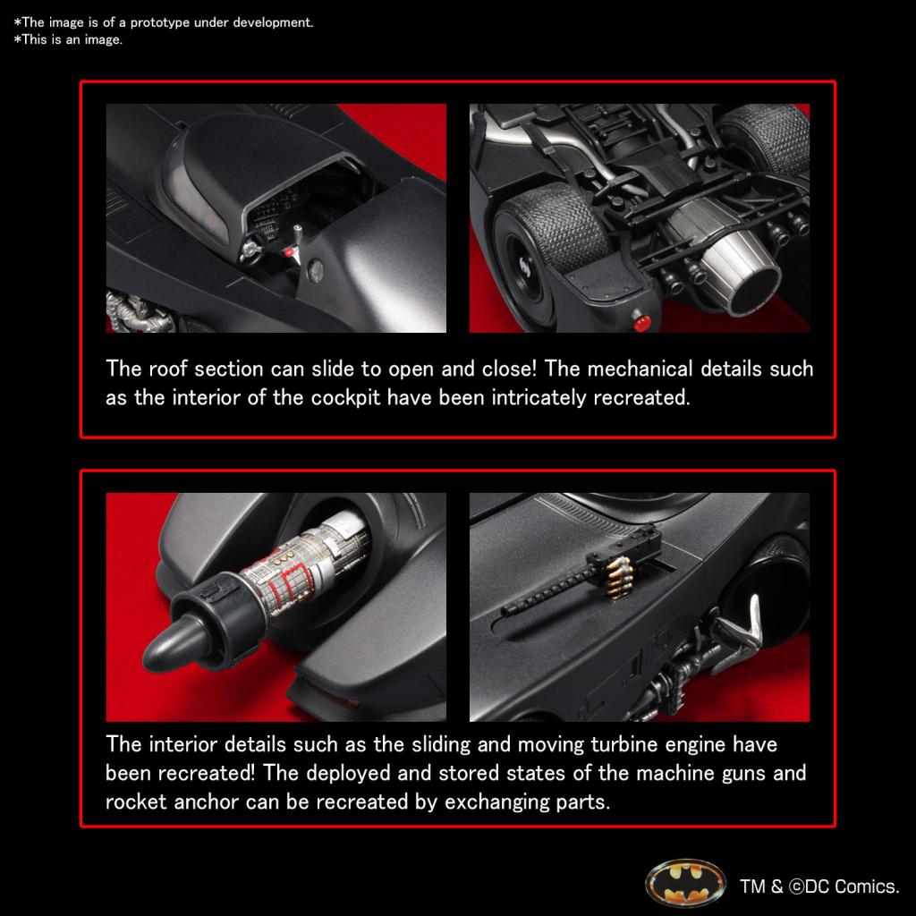 DC COMICS - Batman 1/35 Batmobile - Model Kit – Image 4