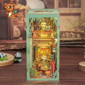 BOOK NOOK KIT - DIY - La Librairie Panda - 244pc + Eclairage LED