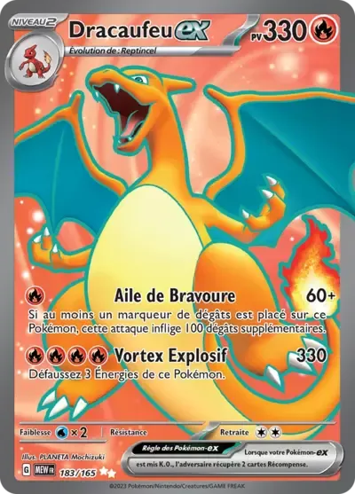 Dracaufeu ex - 151 - 183/165