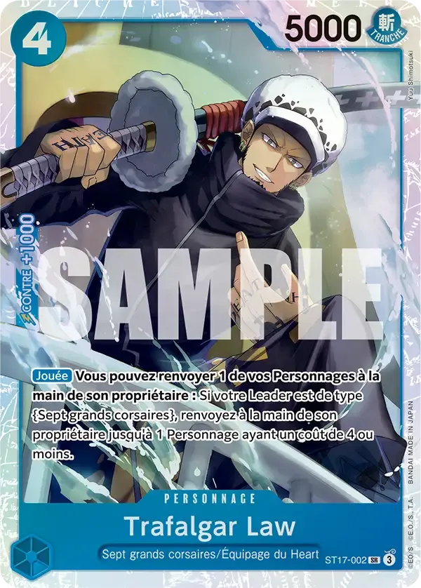 Trafalgar Law - Starter Deck: Bleu Donquixote Doflamingo - 002/015