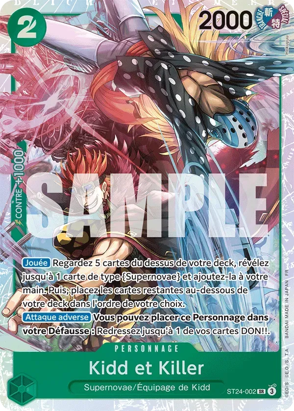 Kidd & Killer - Starter Deck: Vert Jewelry Bonney - 002/015