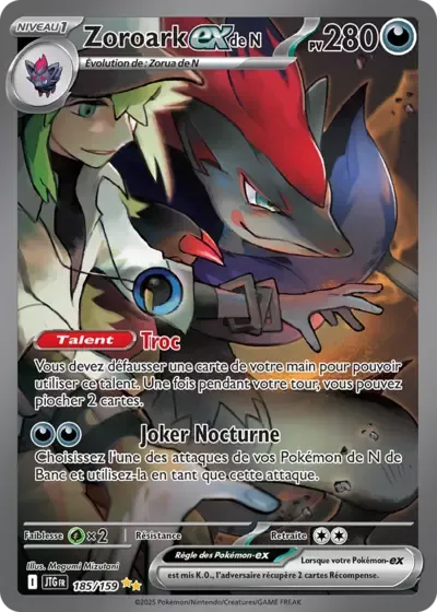 Zoroark ex de N - Aventures Ensembles - 185/159