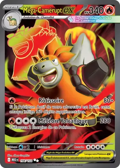 Mega Camérupt ex - Mega Evolution - 156/132