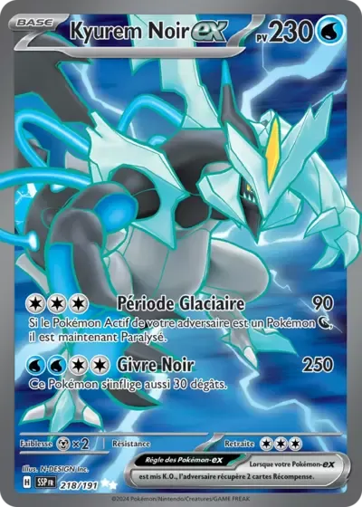 Kyurem Noir ex - Étincelles Déferlantes - 218/191