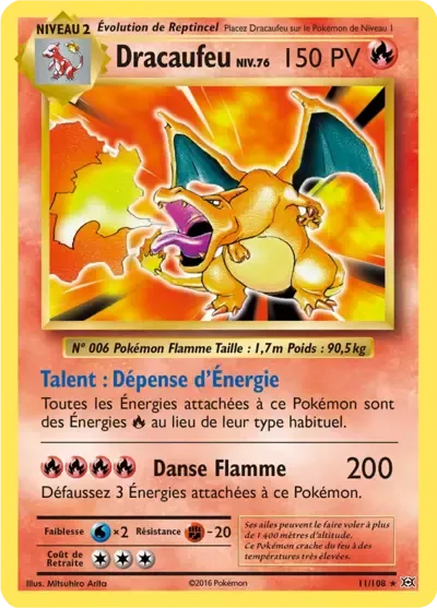 Dracaufeu - XY Évolutions - 011/108