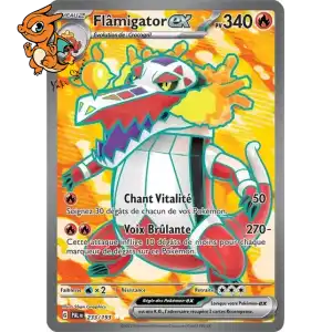 Flâmigator ex - Évolutions à Paldéa - 233/193
