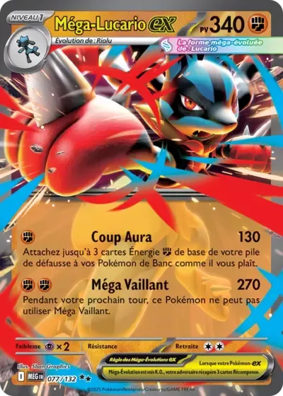 Mega Lucario ex - Mega Evolution - 077/132