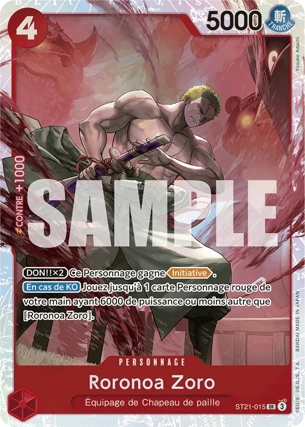 Roronoa Zoro - Starter Deck: Violet EX Gear 5 - 015/015
