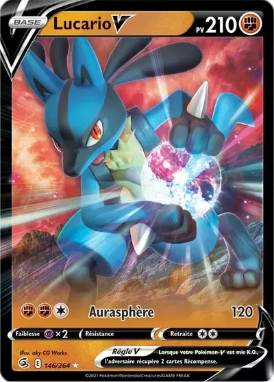 Lucario V - Poing de Fusion - 146/264